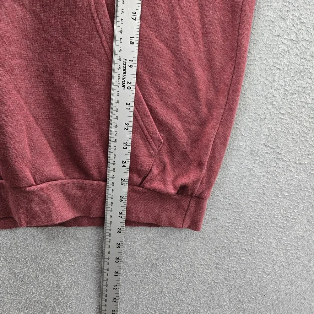 Adidas‎ Men Hoodie L Maroon Fleece Activewear Long Sleeve